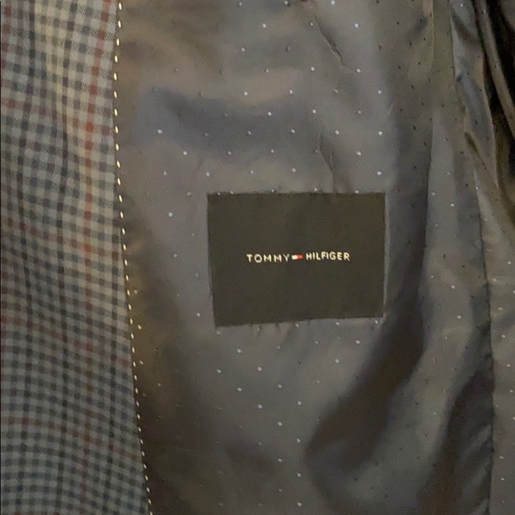 Tommy Hilfiger blue windowpane check jacket 48L - Picture 2 of 4